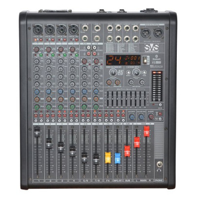 SVS Audiotechnik mixers PM-8A Активный аналоговый микшерный пульт, 8-канальный